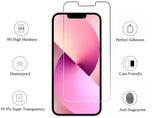 PereGlass tempered glass screen protector 2 pack.  For iphone 14, iphone 13, and iphone 13 pro models.