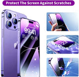 PereGlass tempered glass screen protector 2 pack.  For iphone 14, iphone 13, and iphone 13 pro models.