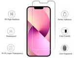 PereGlass tempered glass screen protector 2 pack.  For iphone 14 pro models