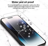 PereGlass tempered glass screen protector 2 pack.  For iphone 14 pro max