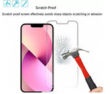 PereGlass tempered glass screen protector 2 pack.  For iphone 14 plus and iphone 13 pro max models
